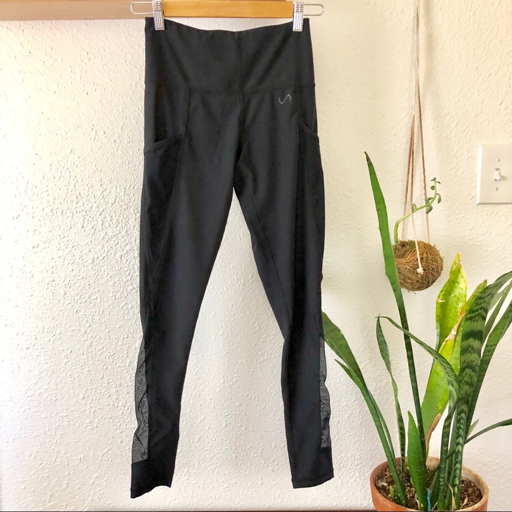 TLF mesh insert black legging